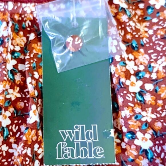 FLORAL FLUTTER SLEEVE SPRING SUMMER FESTIVAL DRESS WOMEN'S SIZE XS - Picture 7 of 8